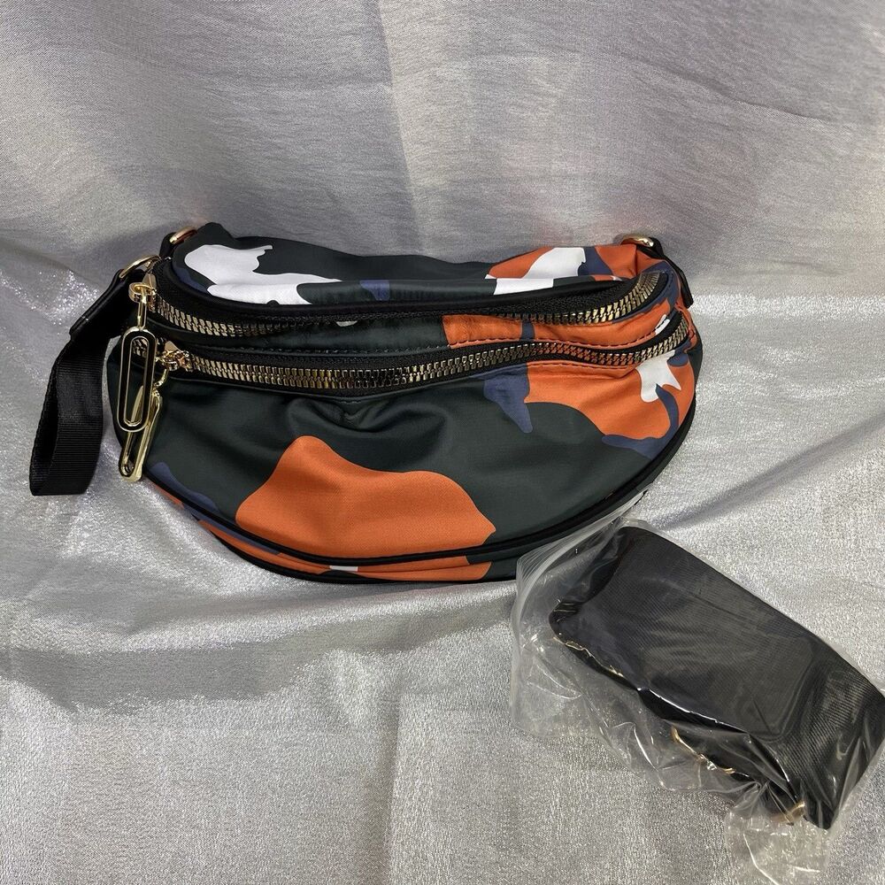 Oversize Camouflage Fanny Pack Sling Bag Waist Bag Crossbody
